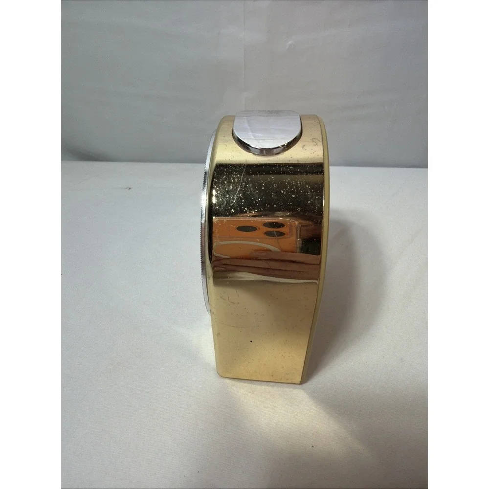 Seiko Gold Analog Quartz Dome Alarm Clock Vintage Retro Plastic